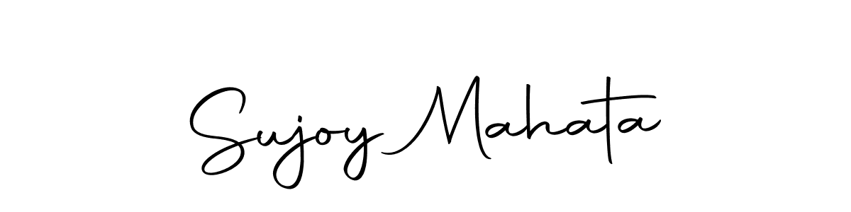 You should practise on your own different ways (Autography-DOLnW) to write your name (Sujoy Mahata) in signature. don't let someone else do it for you. Sujoy Mahata signature style 10 images and pictures png