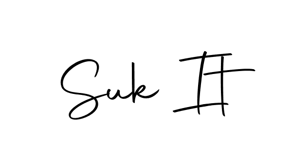 You should practise on your own different ways (Autography-DOLnW) to write your name (Suk It) in signature. don't let someone else do it for you. Suk It signature style 10 images and pictures png