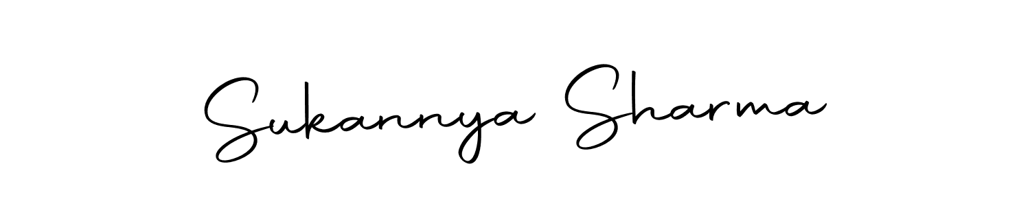 Design your own signature with our free online signature maker. With this signature software, you can create a handwritten (Autography-DOLnW) signature for name Sukannya Sharma. Sukannya Sharma signature style 10 images and pictures png