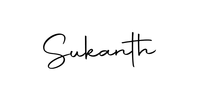 How to make Sukanth signature? Autography-DOLnW is a professional autograph style. Create handwritten signature for Sukanth name. Sukanth signature style 10 images and pictures png