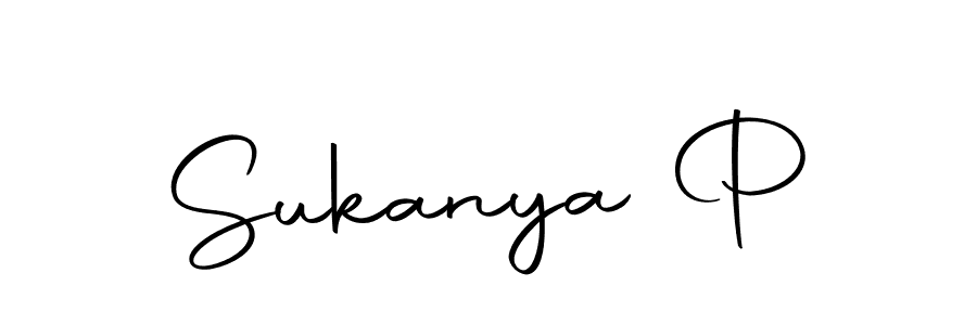 How to make Sukanya P signature? Autography-DOLnW is a professional autograph style. Create handwritten signature for Sukanya P name. Sukanya P signature style 10 images and pictures png