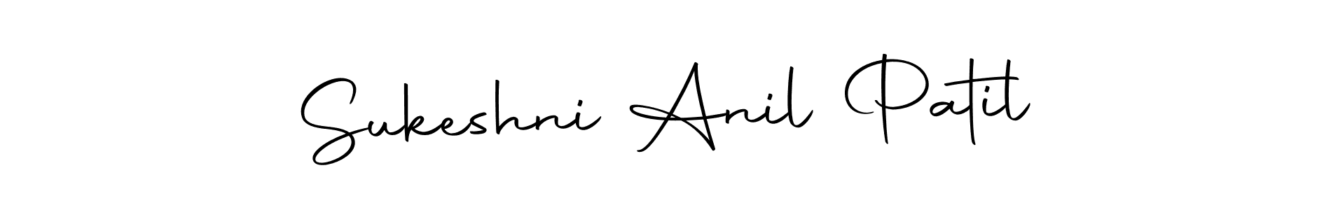This is the best signature style for the Sukeshni Anil Patil name. Also you like these signature font (Autography-DOLnW). Mix name signature. Sukeshni Anil Patil signature style 10 images and pictures png