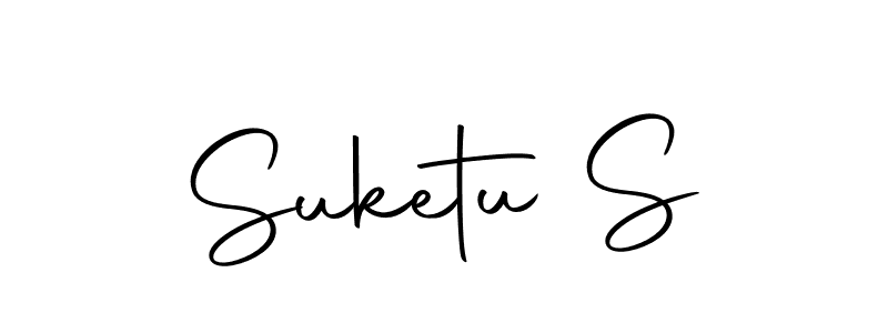 How to make Suketu S name signature. Use Autography-DOLnW style for creating short signs online. This is the latest handwritten sign. Suketu S signature style 10 images and pictures png