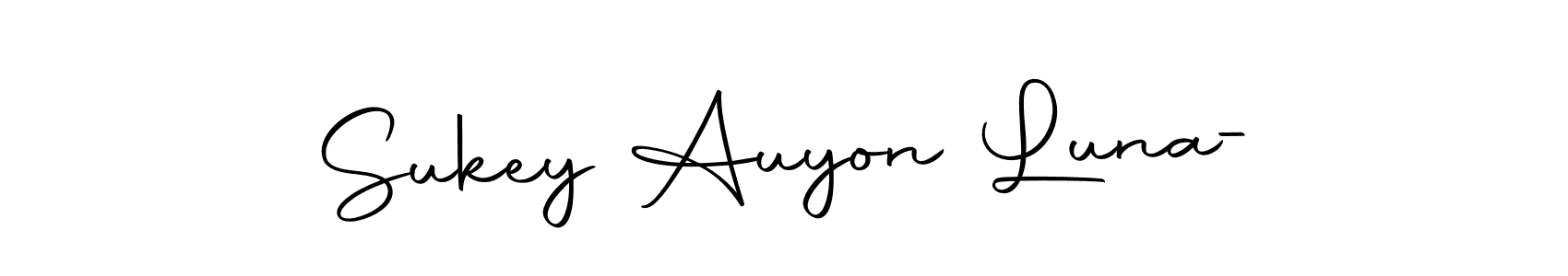 You can use this online signature creator to create a handwritten signature for the name Sukey Auyon Luna-. This is the best online autograph maker. Sukey Auyon Luna- signature style 10 images and pictures png