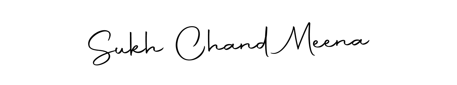 Make a beautiful signature design for name Sukh Chand Meena. With this signature (Autography-DOLnW) style, you can create a handwritten signature for free. Sukh Chand Meena signature style 10 images and pictures png