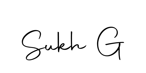 How to make Sukh G signature? Autography-DOLnW is a professional autograph style. Create handwritten signature for Sukh G name. Sukh G signature style 10 images and pictures png