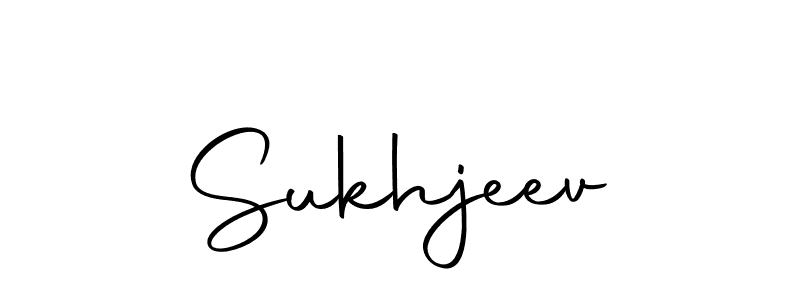 How to make Sukhjeev name signature. Use Autography-DOLnW style for creating short signs online. This is the latest handwritten sign. Sukhjeev signature style 10 images and pictures png