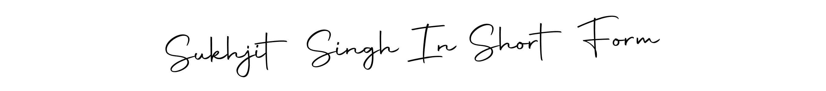 Use a signature maker to create a handwritten signature online. With this signature software, you can design (Autography-DOLnW) your own signature for name Sukhjit Singh In Short Form. Sukhjit Singh In Short Form signature style 10 images and pictures png