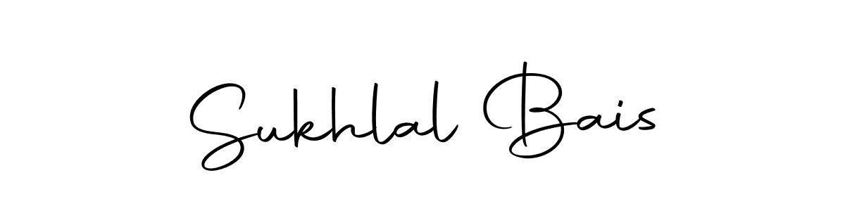 How to make Sukhlal Bais name signature. Use Autography-DOLnW style for creating short signs online. This is the latest handwritten sign. Sukhlal Bais signature style 10 images and pictures png