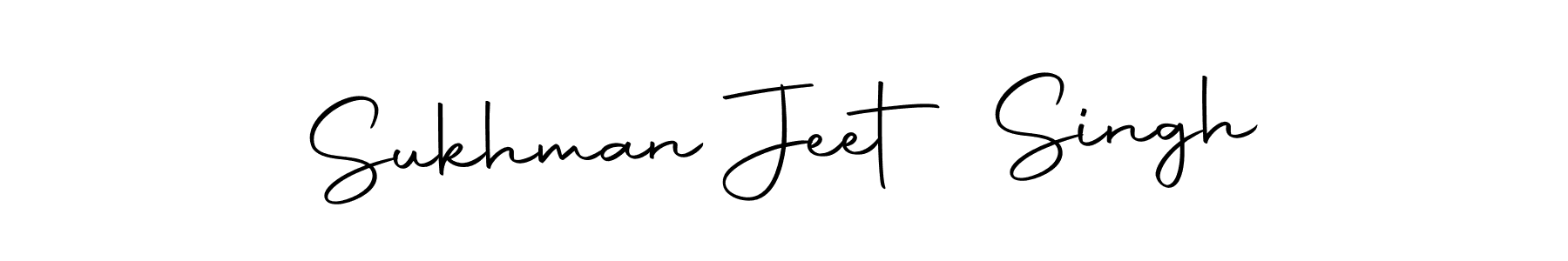 Create a beautiful signature design for name Sukhman Jeet Singh. With this signature (Autography-DOLnW) fonts, you can make a handwritten signature for free. Sukhman Jeet Singh signature style 10 images and pictures png