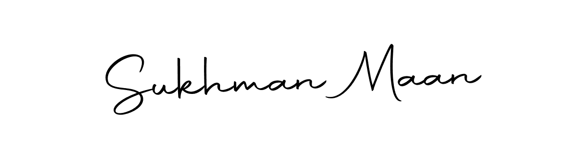 Autography-DOLnW is a professional signature style that is perfect for those who want to add a touch of class to their signature. It is also a great choice for those who want to make their signature more unique. Get Sukhman Maan name to fancy signature for free. Sukhman Maan signature style 10 images and pictures png