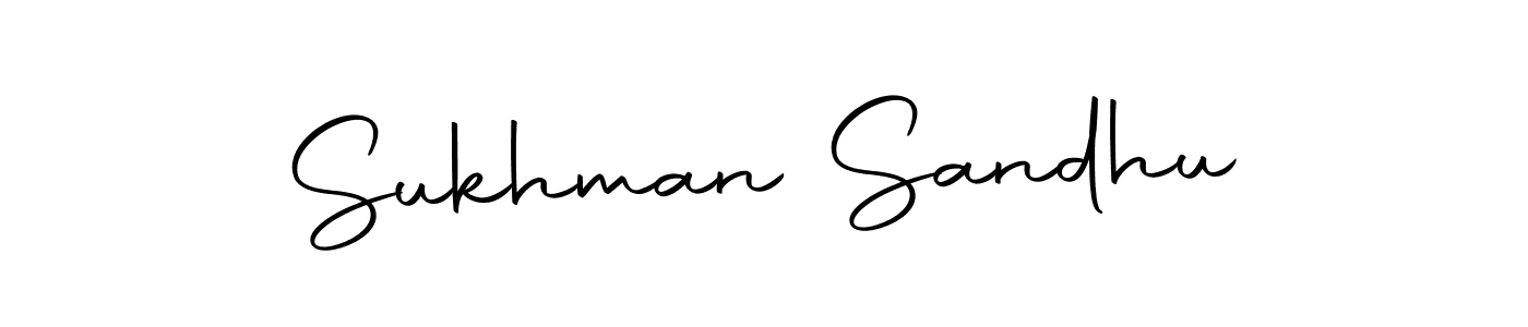 Make a short Sukhman Sandhu signature style. Manage your documents anywhere anytime using Autography-DOLnW. Create and add eSignatures, submit forms, share and send files easily. Sukhman Sandhu signature style 10 images and pictures png