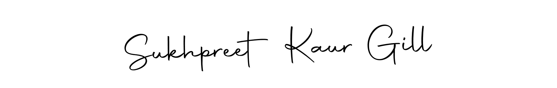 Also we have Sukhpreet Kaur Gill name is the best signature style. Create professional handwritten signature collection using Autography-DOLnW autograph style. Sukhpreet Kaur Gill signature style 10 images and pictures png