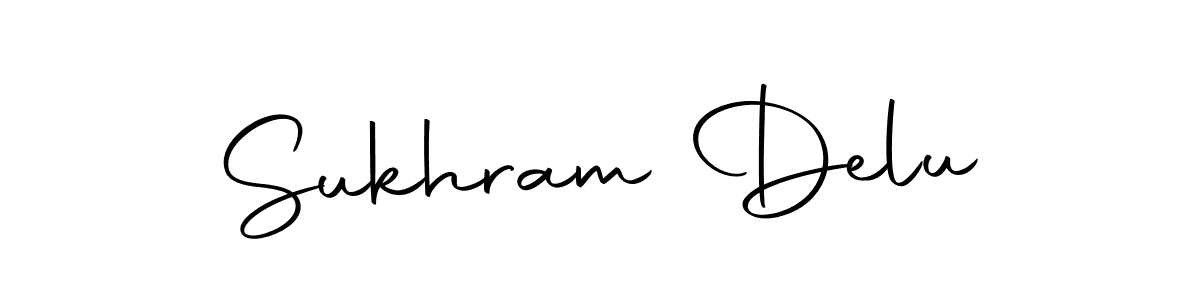 Make a short Sukhram Delu signature style. Manage your documents anywhere anytime using Autography-DOLnW. Create and add eSignatures, submit forms, share and send files easily. Sukhram Delu signature style 10 images and pictures png