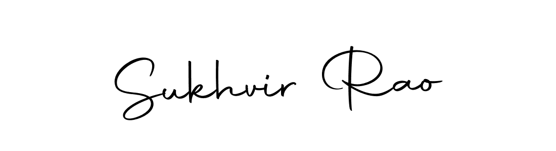 How to make Sukhvir Rao name signature. Use Autography-DOLnW style for creating short signs online. This is the latest handwritten sign. Sukhvir Rao signature style 10 images and pictures png