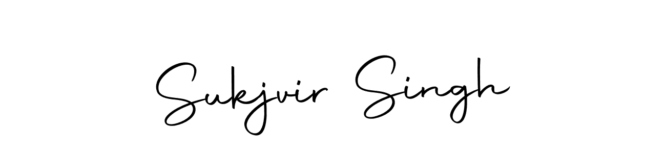 Design your own signature with our free online signature maker. With this signature software, you can create a handwritten (Autography-DOLnW) signature for name Sukjvir Singh. Sukjvir Singh signature style 10 images and pictures png