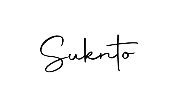 Design your own signature with our free online signature maker. With this signature software, you can create a handwritten (Autography-DOLnW) signature for name Suknto. Suknto signature style 10 images and pictures png