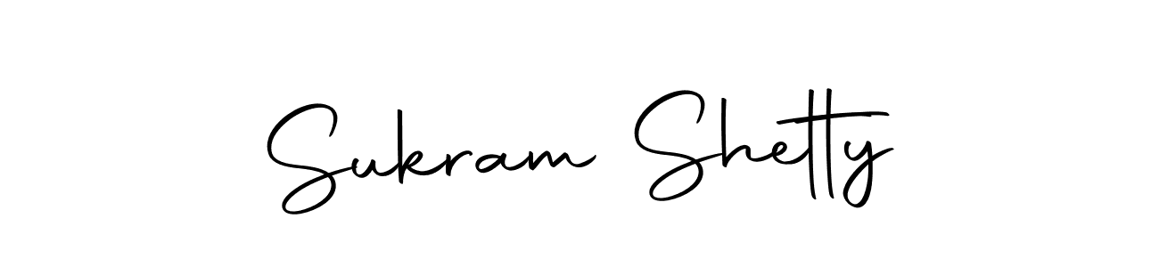 Create a beautiful signature design for name Sukram Shetty. With this signature (Autography-DOLnW) fonts, you can make a handwritten signature for free. Sukram Shetty signature style 10 images and pictures png