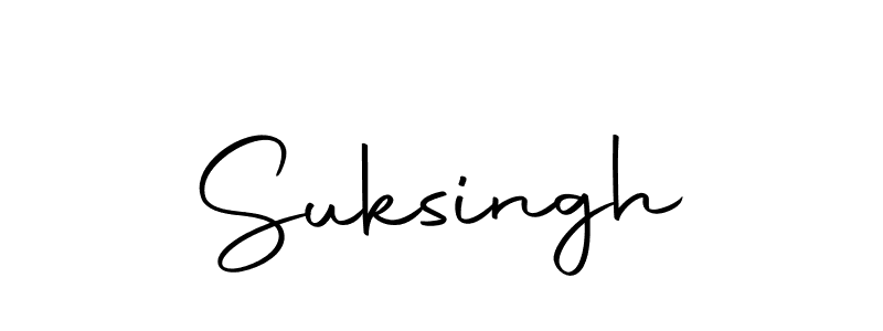 How to make Suksingh signature? Autography-DOLnW is a professional autograph style. Create handwritten signature for Suksingh name. Suksingh signature style 10 images and pictures png