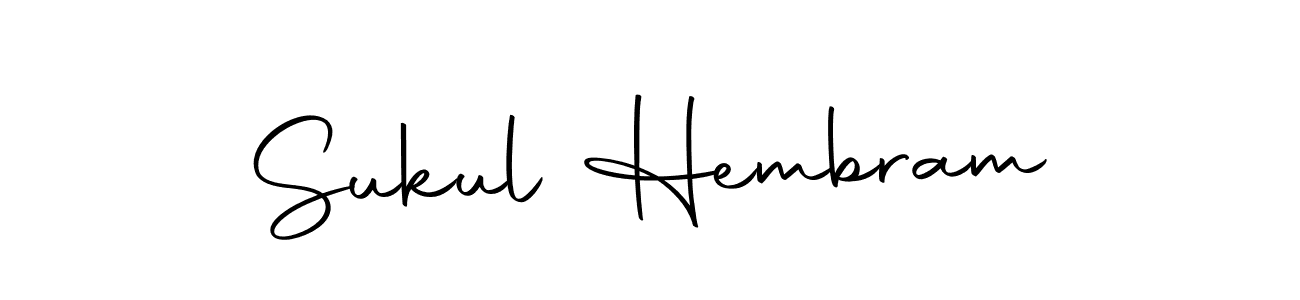 This is the best signature style for the Sukul Hembram name. Also you like these signature font (Autography-DOLnW). Mix name signature. Sukul Hembram signature style 10 images and pictures png
