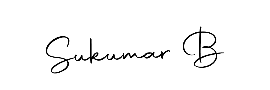 Use a signature maker to create a handwritten signature online. With this signature software, you can design (Autography-DOLnW) your own signature for name Sukumar B. Sukumar B signature style 10 images and pictures png