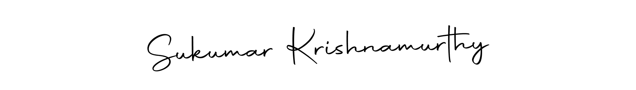 Make a beautiful signature design for name Sukumar Krishnamurthy. With this signature (Autography-DOLnW) style, you can create a handwritten signature for free. Sukumar Krishnamurthy signature style 10 images and pictures png