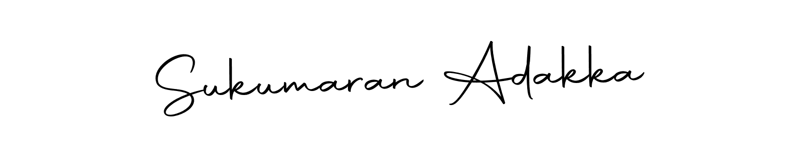 How to make Sukumaran Adakka name signature. Use Autography-DOLnW style for creating short signs online. This is the latest handwritten sign. Sukumaran Adakka signature style 10 images and pictures png