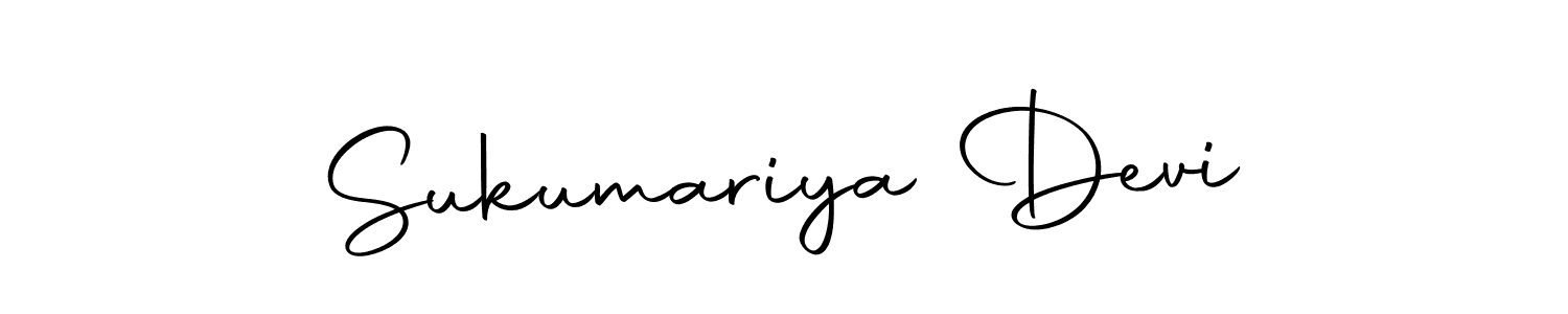 The best way (Autography-DOLnW) to make a short signature is to pick only two or three words in your name. The name Sukumariya Devi include a total of six letters. For converting this name. Sukumariya Devi signature style 10 images and pictures png