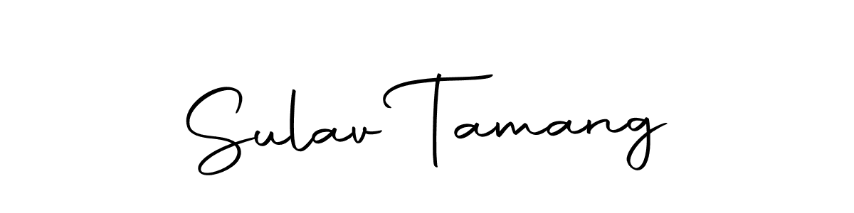 Similarly Autography-DOLnW is the best handwritten signature design. Signature creator online .You can use it as an online autograph creator for name Sulav Tamang. Sulav Tamang signature style 10 images and pictures png