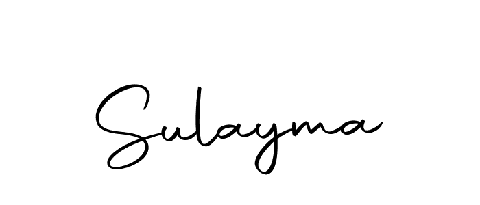 Use a signature maker to create a handwritten signature online. With this signature software, you can design (Autography-DOLnW) your own signature for name Sulayma. Sulayma signature style 10 images and pictures png