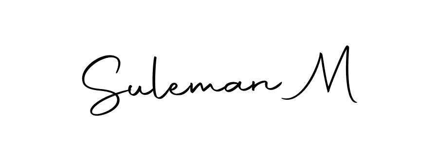 How to make Suleman M signature? Autography-DOLnW is a professional autograph style. Create handwritten signature for Suleman M name. Suleman M signature style 10 images and pictures png