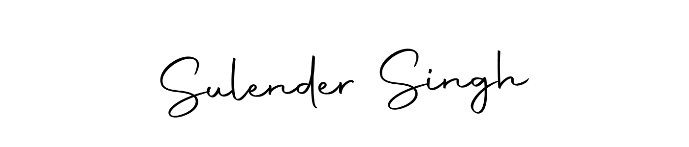 How to make Sulender Singh name signature. Use Autography-DOLnW style for creating short signs online. This is the latest handwritten sign. Sulender Singh signature style 10 images and pictures png