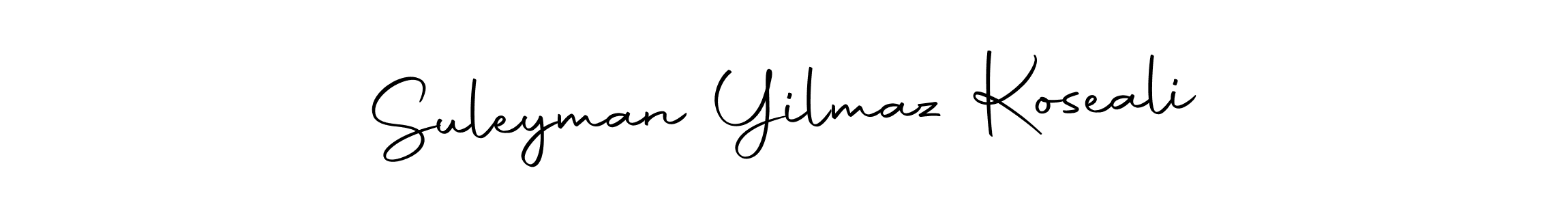 Make a beautiful signature design for name Suleyman Yilmaz Koseali. With this signature (Autography-DOLnW) style, you can create a handwritten signature for free. Suleyman Yilmaz Koseali signature style 10 images and pictures png