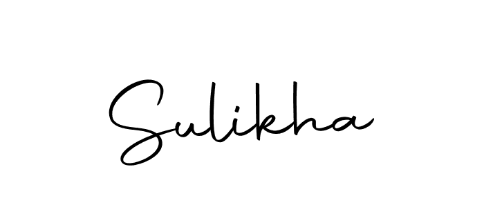 How to make Sulikha signature? Autography-DOLnW is a professional autograph style. Create handwritten signature for Sulikha name. Sulikha signature style 10 images and pictures png