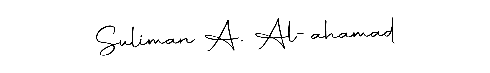 Use a signature maker to create a handwritten signature online. With this signature software, you can design (Autography-DOLnW) your own signature for name Suliman A. Al-ahamad. Suliman A. Al-ahamad signature style 10 images and pictures png