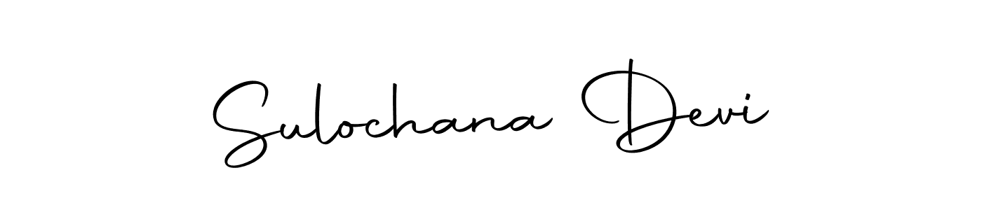Make a beautiful signature design for name Sulochana Devi. Use this online signature maker to create a handwritten signature for free. Sulochana Devi signature style 10 images and pictures png