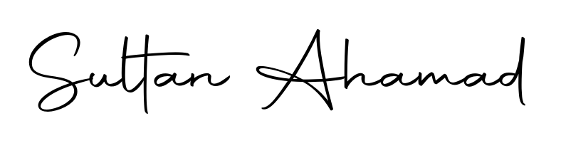 Achieve flawless digital penmanship with Sultan Ahamad name in Autography-DOLnW font. The perfect tool for creating online signatures. Sultan Ahamad signature style 10 images and pictures png