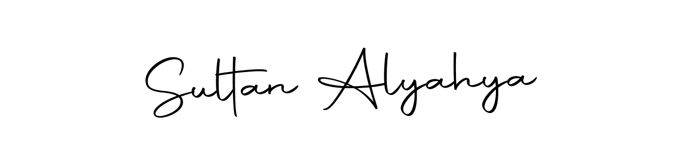 How to make Sultan Alyahya name signature. Use Autography-DOLnW style for creating short signs online. This is the latest handwritten sign. Sultan Alyahya signature style 10 images and pictures png