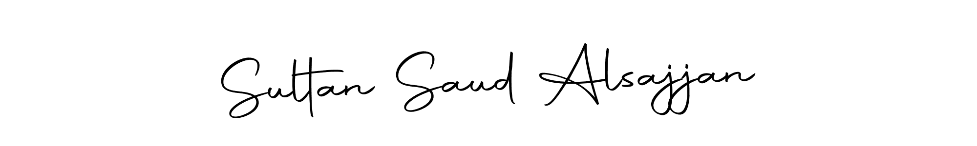 How to make Sultan Saud Alsajjan name signature. Use Autography-DOLnW style for creating short signs online. This is the latest handwritten sign. Sultan Saud Alsajjan signature style 10 images and pictures png