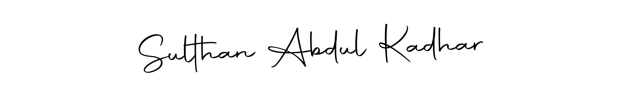 Create a beautiful signature design for name Sulthan Abdul Kadhar. With this signature (Autography-DOLnW) fonts, you can make a handwritten signature for free. Sulthan Abdul Kadhar signature style 10 images and pictures png