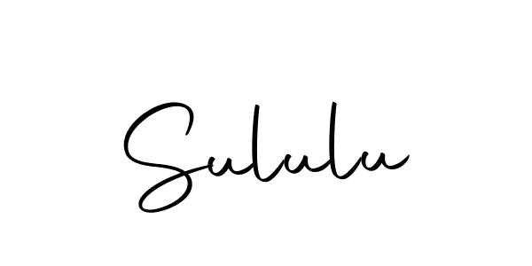 How to make Sululu signature? Autography-DOLnW is a professional autograph style. Create handwritten signature for Sululu name. Sululu signature style 10 images and pictures png