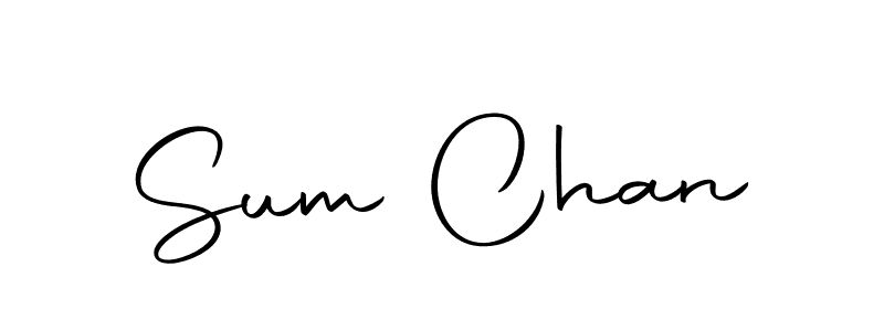 Design your own signature with our free online signature maker. With this signature software, you can create a handwritten (Autography-DOLnW) signature for name Sum Chan. Sum Chan signature style 10 images and pictures png