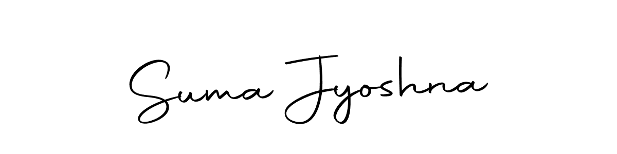 How to make Suma Jyoshna name signature. Use Autography-DOLnW style for creating short signs online. This is the latest handwritten sign. Suma Jyoshna signature style 10 images and pictures png