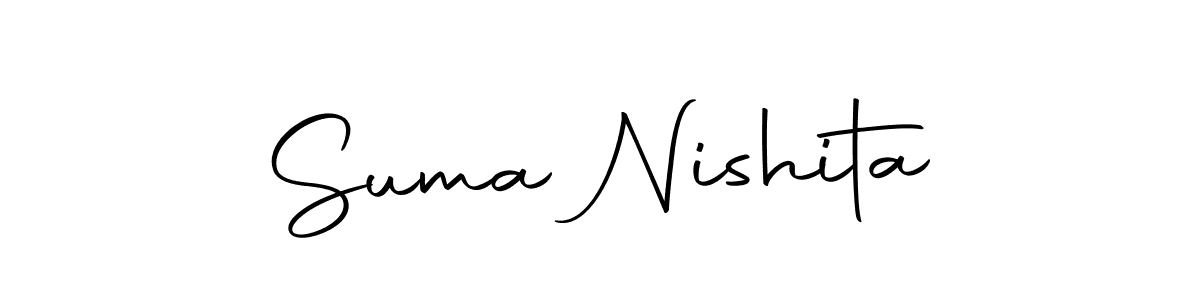 This is the best signature style for the Suma Nishita name. Also you like these signature font (Autography-DOLnW). Mix name signature. Suma Nishita signature style 10 images and pictures png