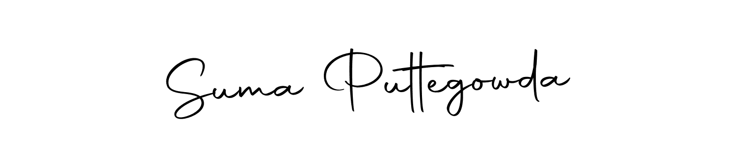 Make a short Suma Puttegowda signature style. Manage your documents anywhere anytime using Autography-DOLnW. Create and add eSignatures, submit forms, share and send files easily. Suma Puttegowda signature style 10 images and pictures png