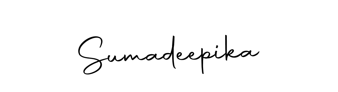 Make a beautiful signature design for name Sumadeepika. Use this online signature maker to create a handwritten signature for free. Sumadeepika signature style 10 images and pictures png