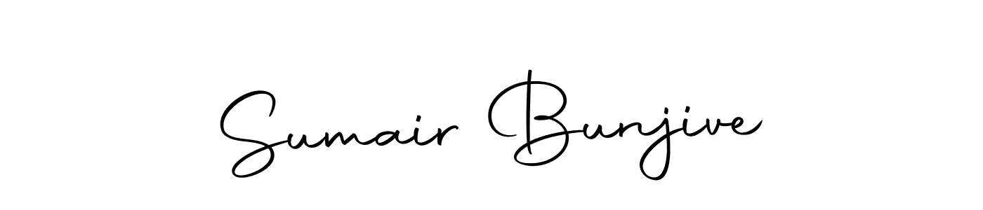 Also we have Sumair Bunjive name is the best signature style. Create professional handwritten signature collection using Autography-DOLnW autograph style. Sumair Bunjive signature style 10 images and pictures png