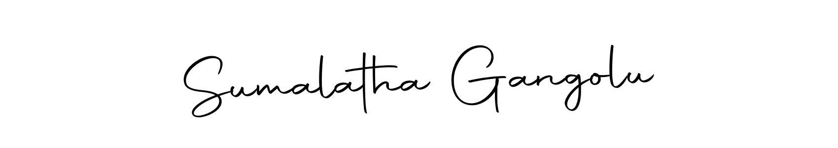 Also we have Sumalatha Gangolu name is the best signature style. Create professional handwritten signature collection using Autography-DOLnW autograph style. Sumalatha Gangolu signature style 10 images and pictures png