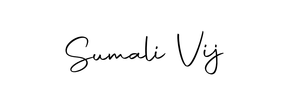 Make a beautiful signature design for name Sumali Vij. Use this online signature maker to create a handwritten signature for free. Sumali Vij signature style 10 images and pictures png