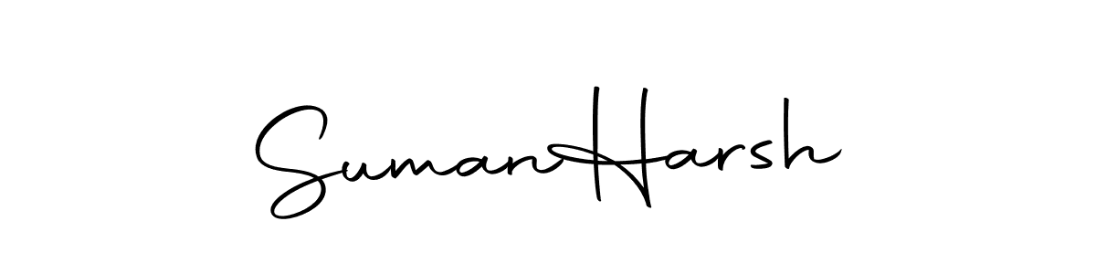 Design your own signature with our free online signature maker. With this signature software, you can create a handwritten (Autography-DOLnW) signature for name Suman  Harsh. Suman  Harsh signature style 10 images and pictures png